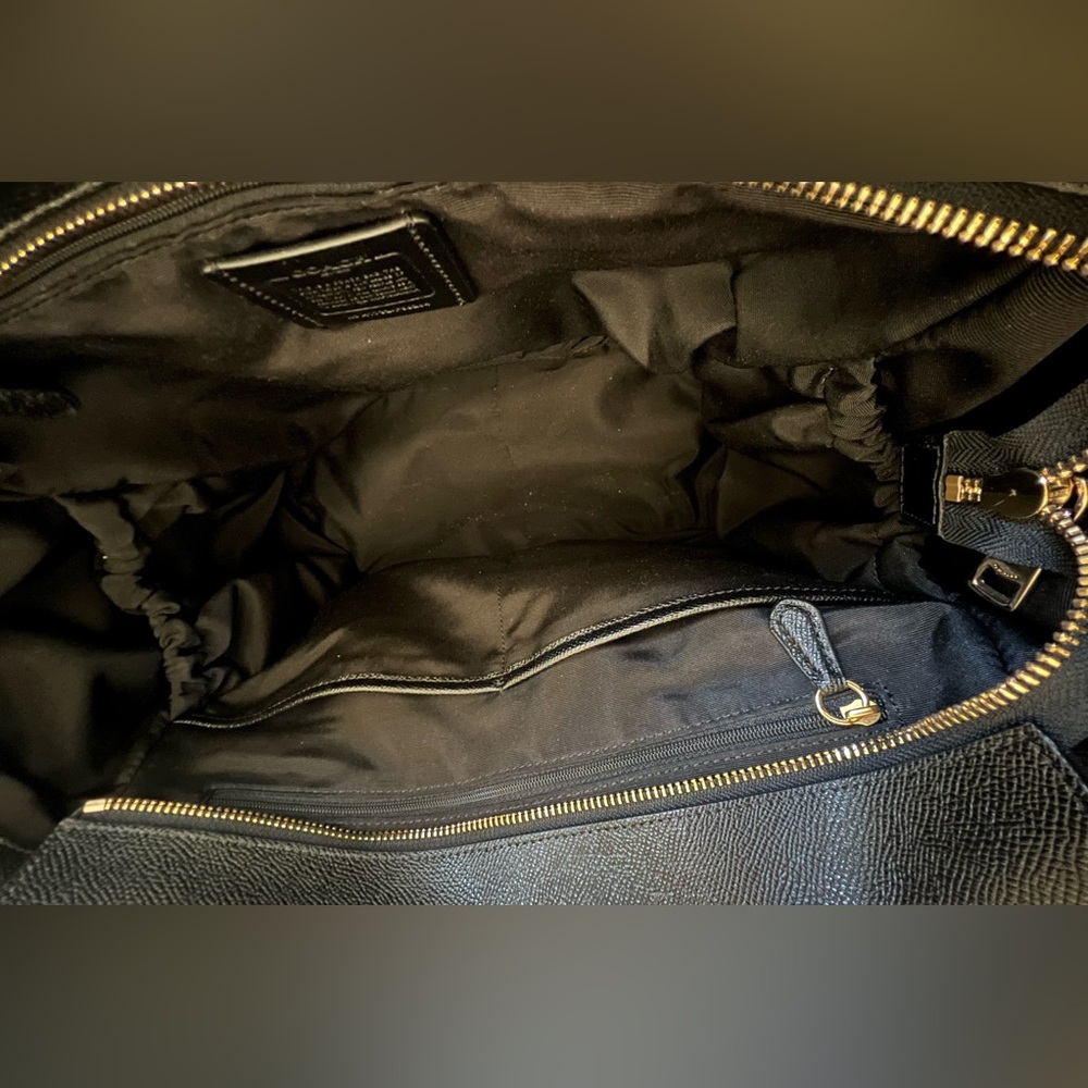Coach black diaper bag - Picture 4 of 6